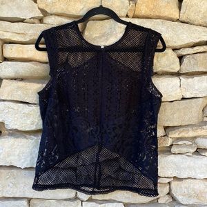 Fishnet Lace tank top